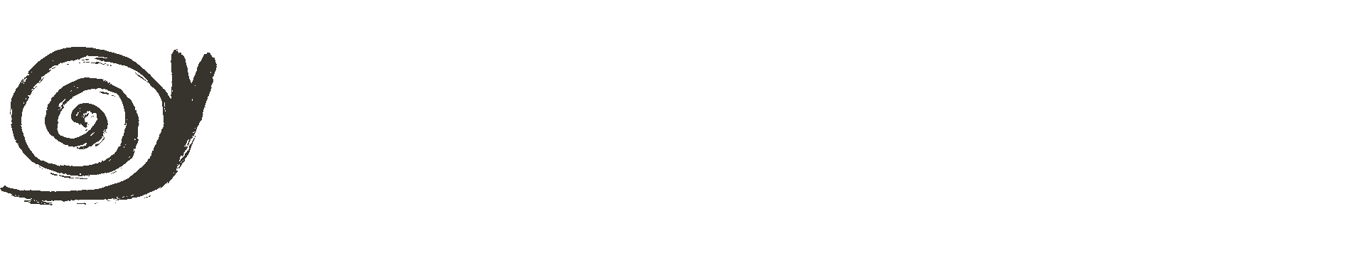 A stylized black snail icon followed by the text "Slow Food" in black, using a clean, serif font. | Wonderly