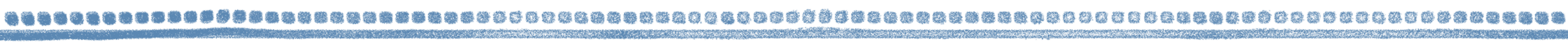Two horizontal blue lines, the top line formed by evenly spaced vertical bars and the bottom line appearing as a dense, hazy band, both set against a light background. | Wonderly