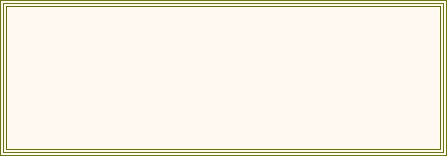 A plain beige rectangle bordered by three thin green lines and one thin yellow line, forming a simple, layered frame around the empty central area. | Wonderly
